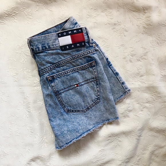 Tommy Hilfiger Pants - Tommy Hilfiger High Wasted Cut-off Jean Shorts